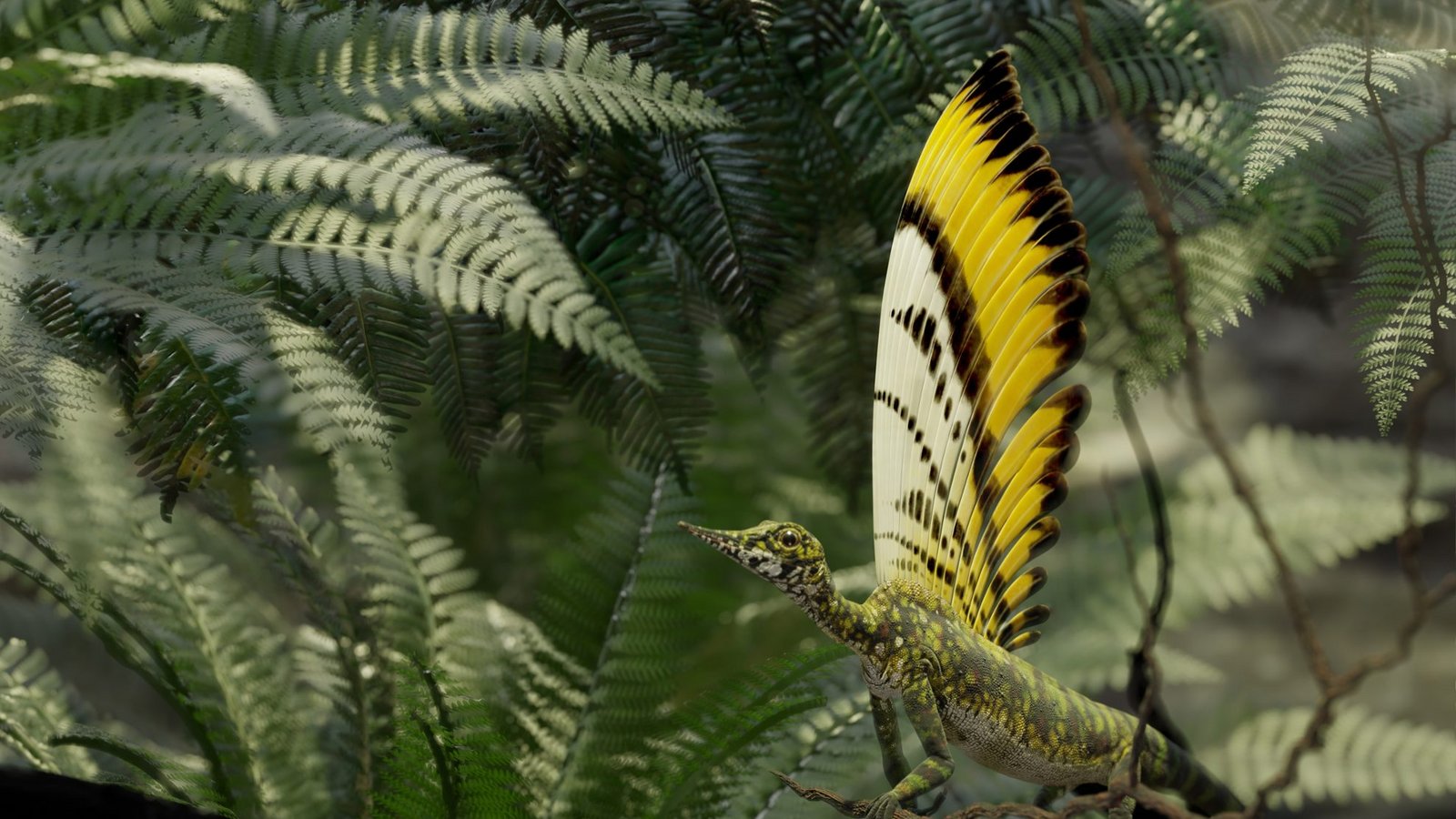Der Fund zeigt, dass komplexe Hautstrukturen nicht nur bei Vögeln und ihren nächsten Verwandten vorkommen, sondern möglicherweise bereits vor den modernen Reptilien existierten. Die Entdeckung einer frühen, 247 Millionen Jahre alten “Federalternative“ erweitert das Verständnis der Evolution der Reptilien grundlegend.Foto: Rick Stikkelorum/Staatliches Museum für Naturkunde Stuttgart/dpa Der Fund zeigt, dass komplexe Hautstrukturen nicht nur bei Vögeln und ihren nächsten Verwandten vorkommen, sondern möglicherweise bereits vor den modernen Reptilien existierten. Die Entdeckung einer frühen, 247 Millionen Jahre alten “Federalternative“ erweitert das Verständnis der Evolution der Reptilien grundlegend.Foto: Rick Stikkelorum/Staatliches Museum für Naturkunde Stuttgart/dpa