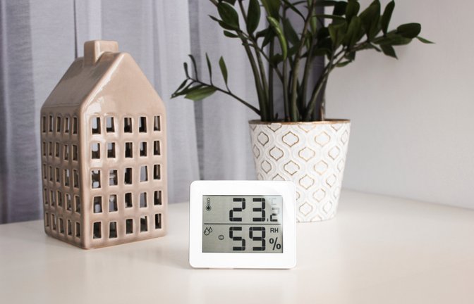 Ein Hygrometer kann helfen, die Werte im Blick zu behalten.<span class='image-autor'>Foto: marymash / shutterstock.com</span>