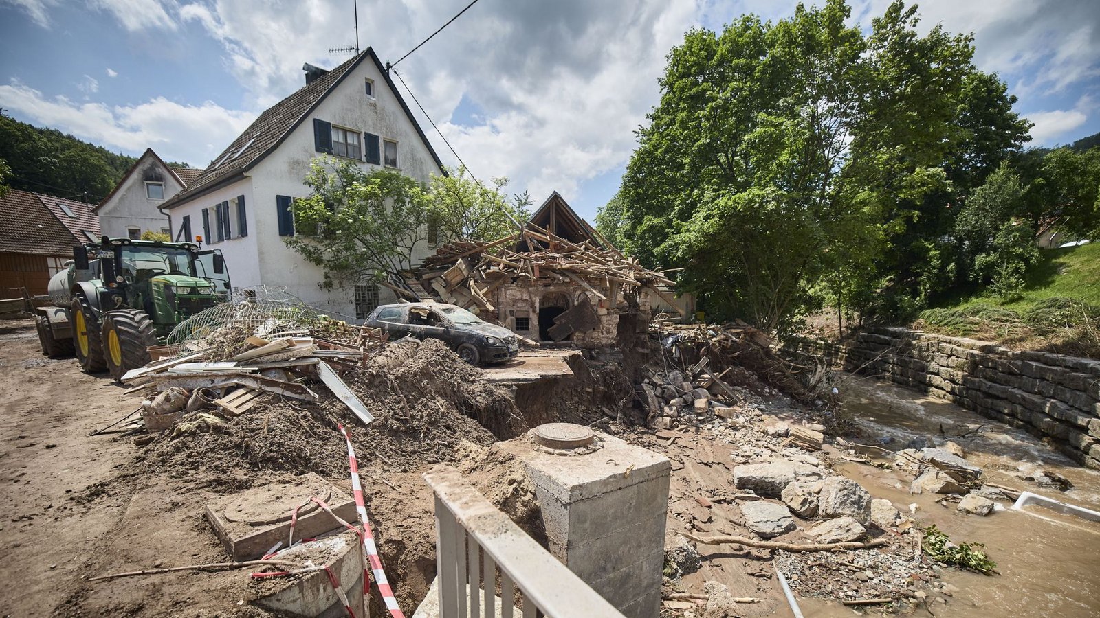 Die Gemeinde Rudersberg im Rems-Murr-Kreis war besonders hart vom Hochwasser getroffen.Foto: Gottfried Stoppel/Gottfried Stoppel Die Gemeinde Rudersberg im Rems-Murr-Kreis war besonders hart vom Hochwasser getroffen.Foto: Gottfried Stoppel/Gottfried Stoppel