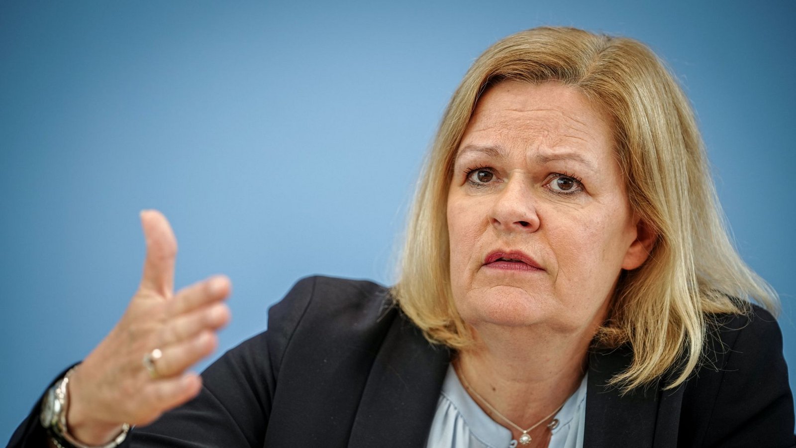 Ein Gesetzentwurf zu dem Thema von Bundesinnenministerin Nancy Faeser (SPD) wird am Mittwoch im Kabinett beraten.Foto: dpa/Kay Nietfeld