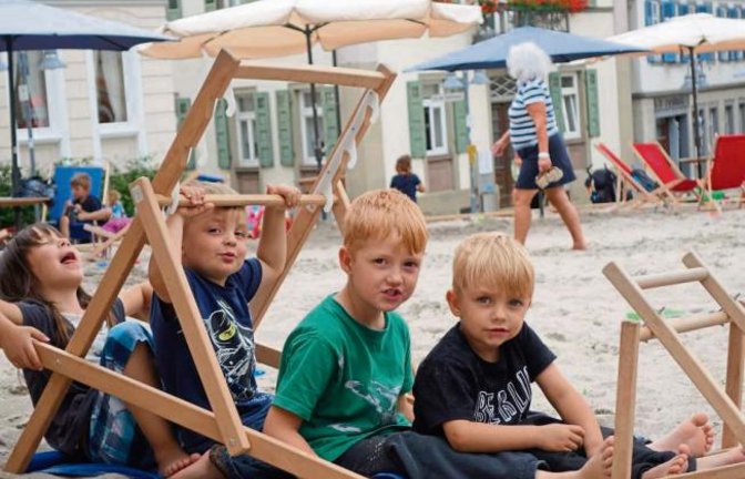 Achtung, Vorsicht bei der Abfahrt im Strandleben! Schuschuschu ...  Foto: Rücker