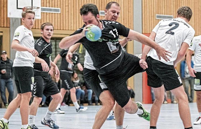 Jan-David Riedmüller hat sich mit vier Treffern gegen Möglingen in die Torschützenliste eingetragen. Foto: Simecek