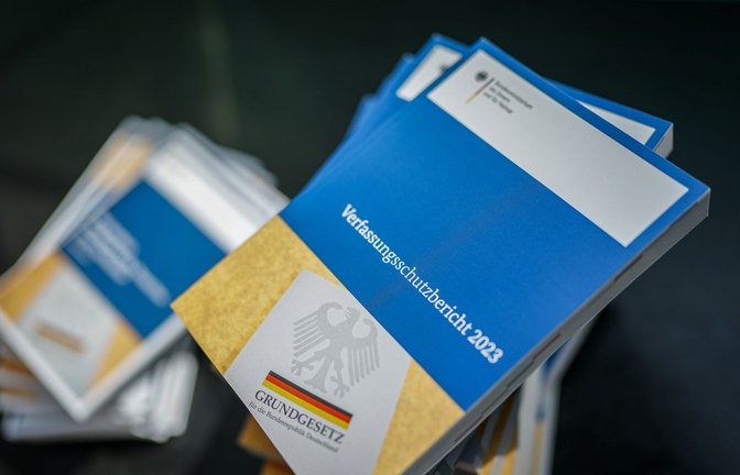 Die extremistischen Straftaten waren 2023 auf einem Höchststand.<span class='image-autor'>Foto: Kay Nietfeld/dpa/Kay Nietfeld</span>