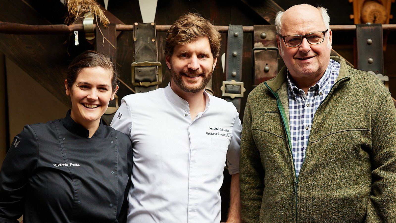 Viki, Johannes und Karl-Josef Fuchs: Alle lieben das Kochen – und Wildgerichte.Foto: Vivi d'Angelo