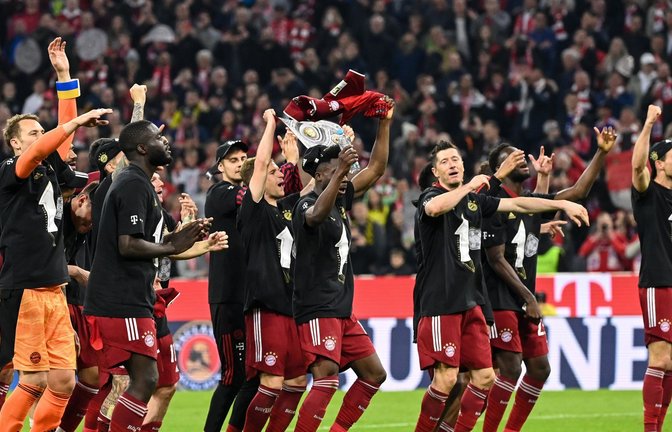 Die Bayern sind durch den Sieg gegen Dortmund vorzeitig Meister.<span class='image-autor'>Foto: Matthias Balk/dpa</span>