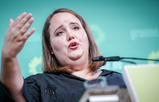 Die Parteivorsitzende Ricarda Lang muss die Partei nun hinter einer klaren Position versammeln.<span class='image-autor'>Foto: dpa/Kay Nietfeld</span>
