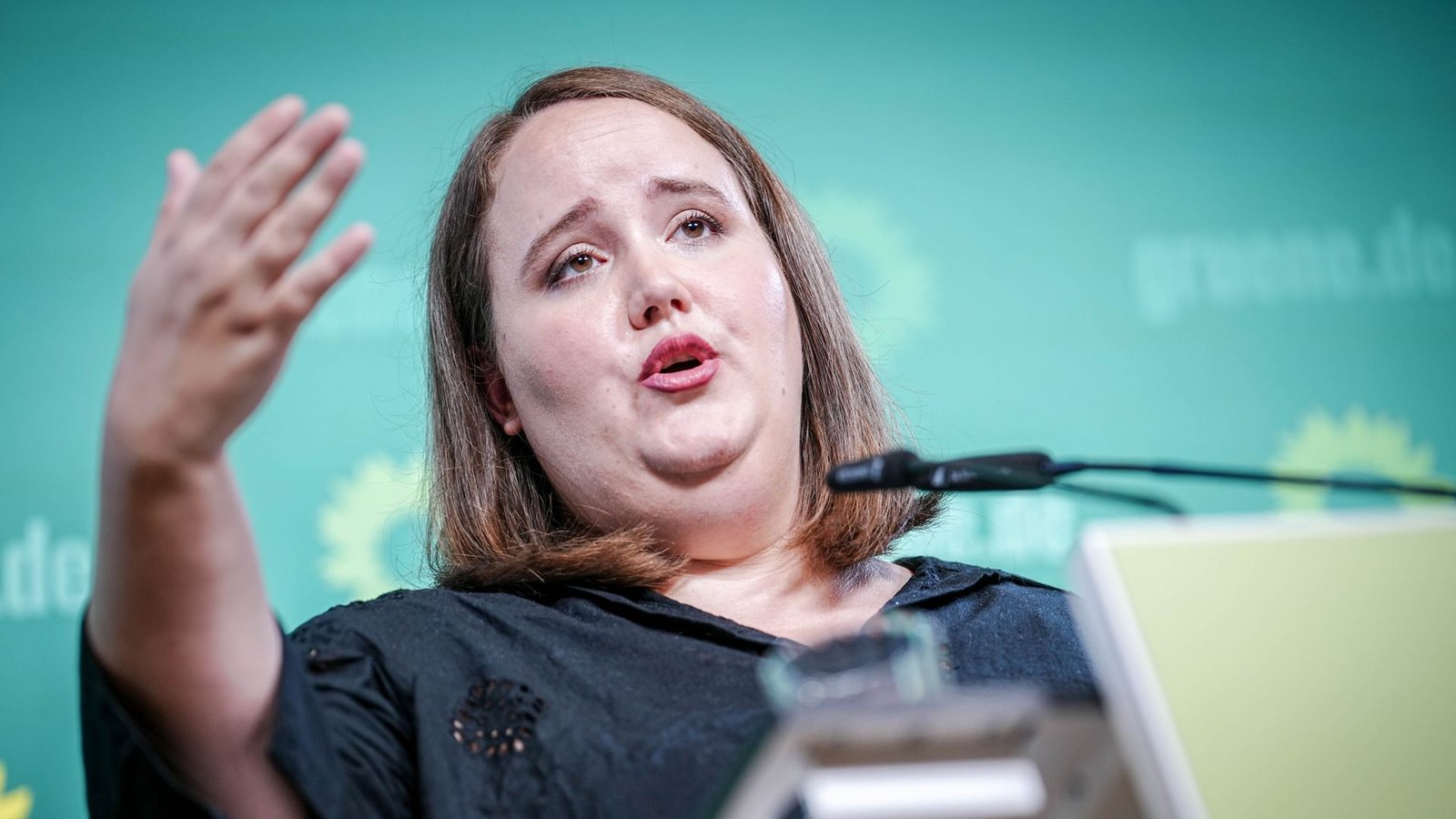 Die Parteivorsitzende Ricarda Lang muss die Partei nun hinter einer klaren Position versammeln.Foto: dpa/Kay Nietfeld