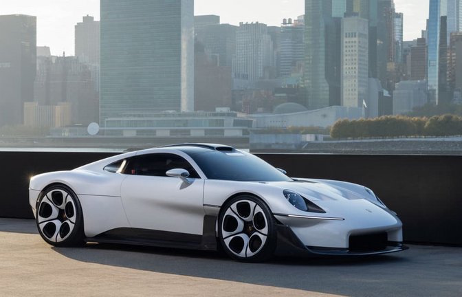 Porsche stellt sein Showcar Mission S in New York vor.<span class='image-autor'>Porsche AG</span>