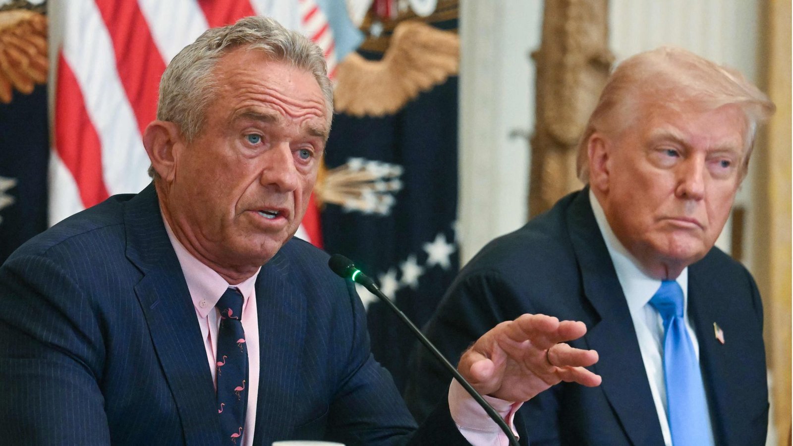 US-Präsident Donald Trump (re.) und sein Gesundheitsminister Robert F. Kennedy führen einen Feldzug gegen die unabhängige Wissenschaft und Forschung der USA.Foto: AFP/Jim Watson US-Präsident Donald Trump (re.) und sein Gesundheitsminister Robert F. Kennedy führen einen Feldzug gegen die unabhängige Wissenschaft und Forschung der USA.Foto: AFP/Jim Watson