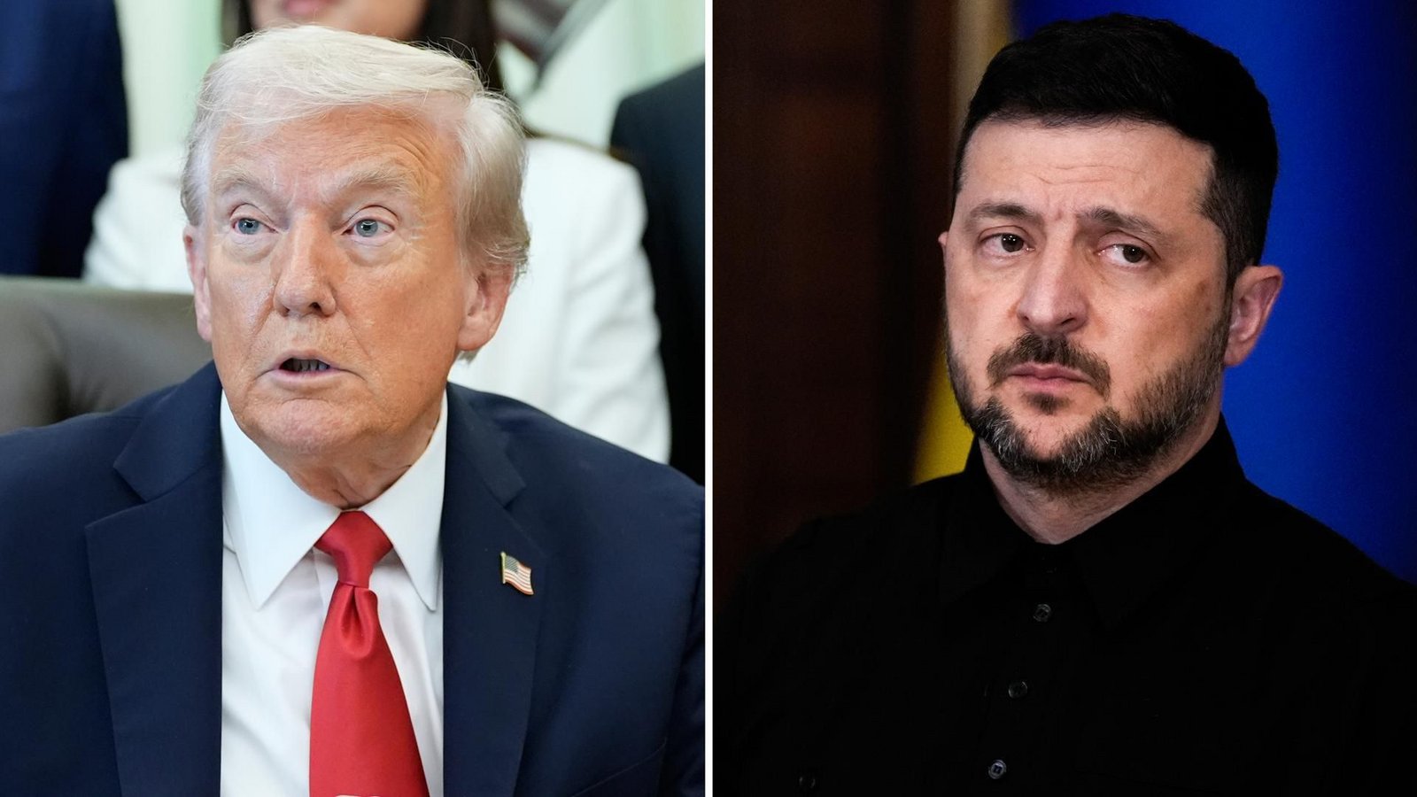 US-Präsident Donald Trump empfängt am Freitag den ukrainischen Staatschef Wolodymyr Selenskyj zu Gesprächen im Weißen Haus. (Archivbilder)Foto: Alex Brandon/AP/dpa/Jlia Demaree Nikhinson US-Präsident Donald Trump empfängt am Freitag den ukrainischen Staatschef Wolodymyr Selenskyj zu Gesprächen im Weißen Haus. (Archivbilder)Foto: Alex Brandon/AP/dpa/Jlia Demaree Nikhinson