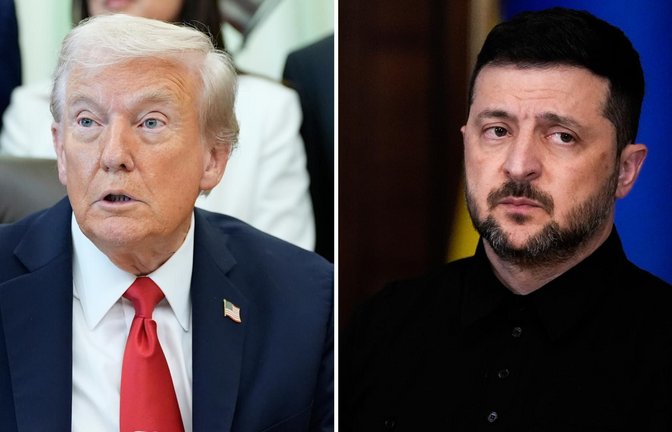 US-Präsident Donald Trump empfängt am Freitag den ukrainischen Staatschef Wolodymyr Selenskyj zu Gesprächen im Weißen Haus. (Archivbilder)<span class='image-autor'>Foto: Alex Brandon/AP/dpa/Jlia Demaree Nikhinson</span>