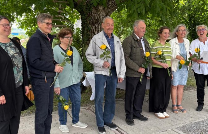 Die geehrten Mitglieder. <span class='image-autor'>Foto: Mross</span>