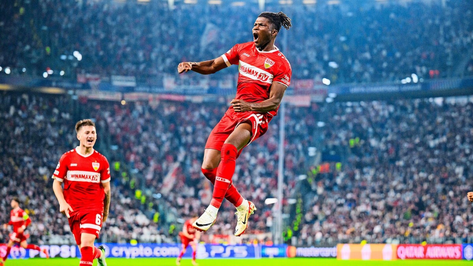 Positive Italien-Erfahrung: Hoch hinaus ist es im Oktober 2024 gegangen, als El Bilal Touré in Turin das späte Siegtor für den VfB Stuttgart erzielte.Foto: dpa
