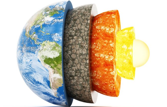 In der Tiefe der Erde hat sich die Hitze ihres planetarischen Geburtsvorgangs erhalten. Dies sorgt  im inneren Erdkern  für Temperaturen von 5000 bis 6000 Grad Celsius, so heiß wie auf der Oberfläche der Sonne.<span class='image-autor'>Foto: Imago/Panthermedia</span>