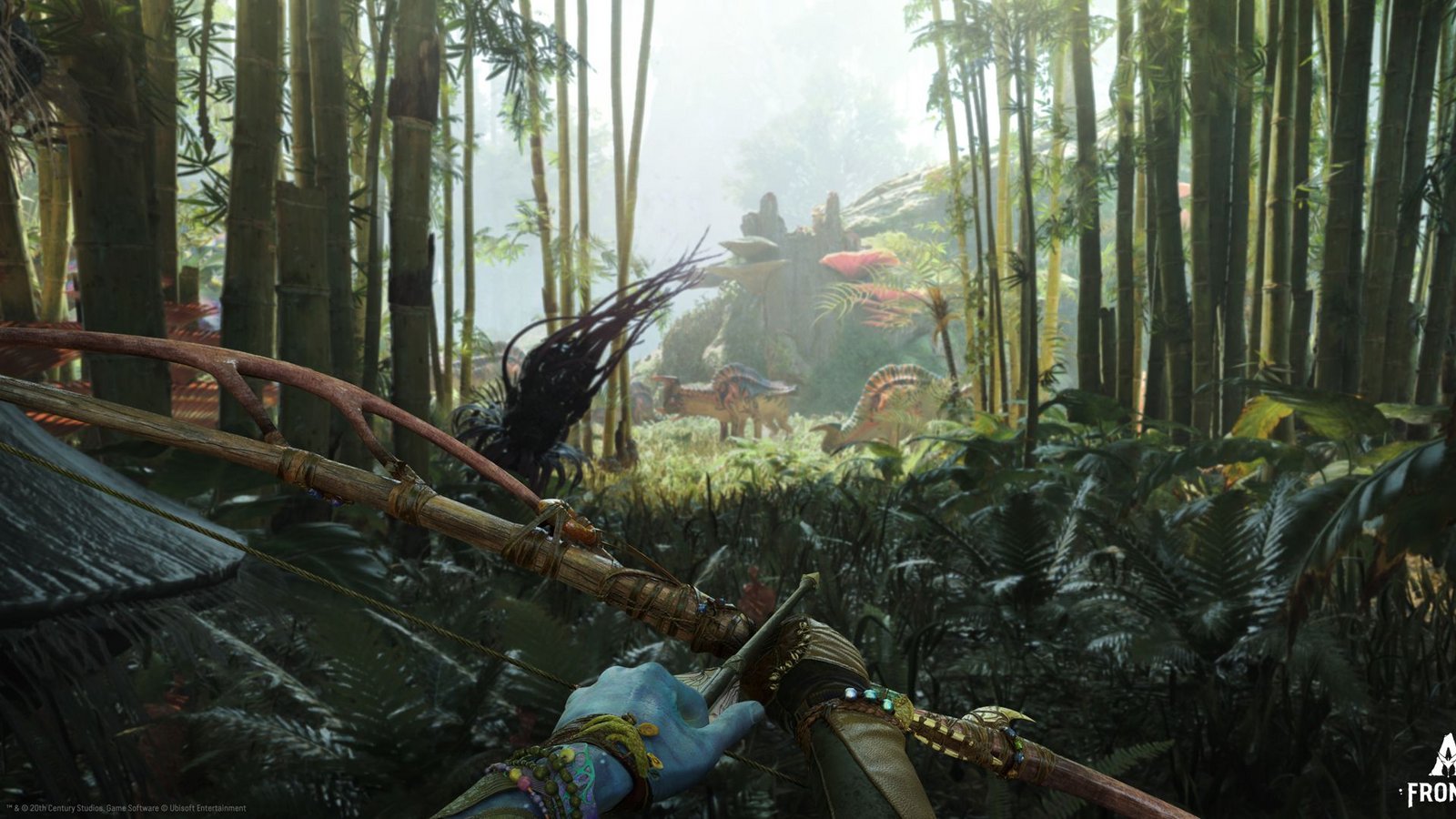Weitere Spielszenen aus „Avatar: Frontiers of Pandora“.Foto: Ubisoft Weitere Spielszenen aus „Avatar: Frontiers of Pandora“.Foto: Ubisoft