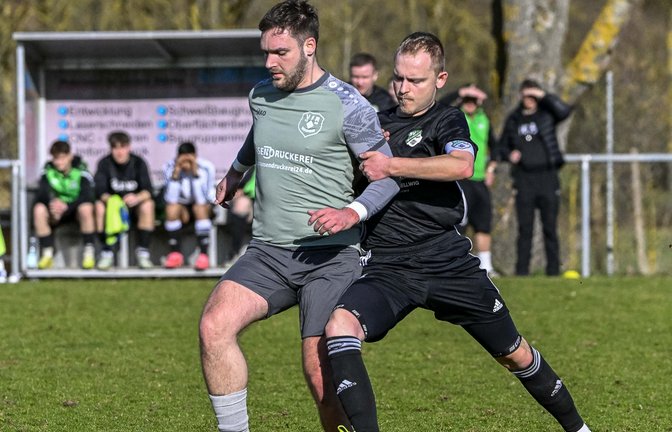 Für Tom Jäger (rechts) und den SV Iptingen zählt am Sonntag nur ein Sieg. <span class='image-autor'>Foto: Leitner</span>