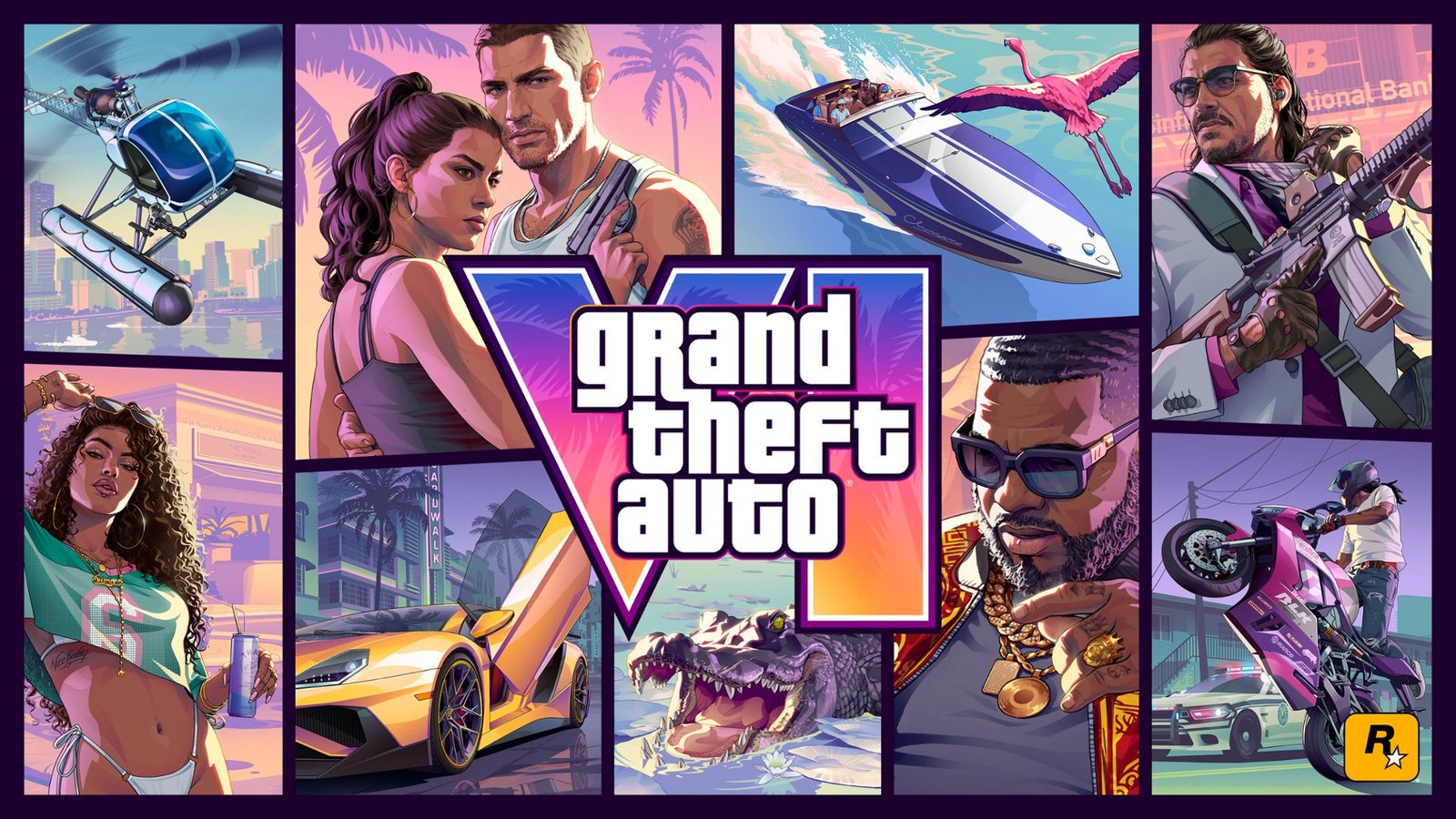 Das offizielle Artwork von GTA 6.Foto: Rockstar Games / ©2026 Take-Two Interactive Software, Inc. Das offizielle Artwork von GTA 6.Foto: Rockstar Games / ©2026 Take-Two Interactive Software, Inc.