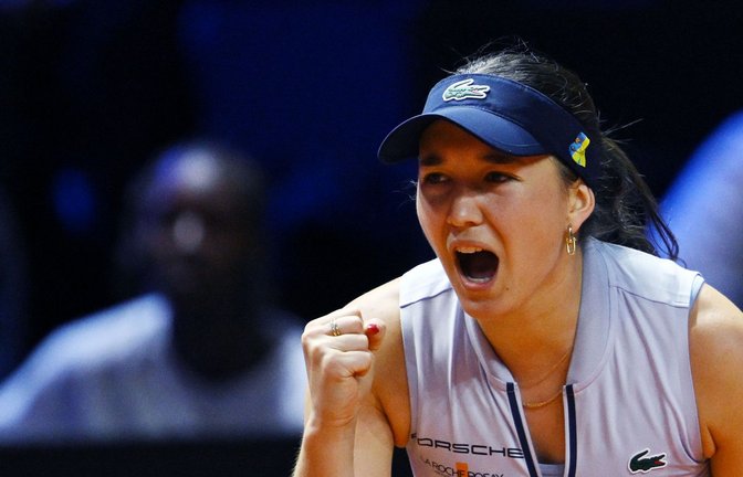 Eva Lys steht im Achtelfinale des Porsche Tennis Grand Prix in Stuttgart.<span class='image-autor'>Foto: Marijan Murat/dpa/Marijan Murat</span>