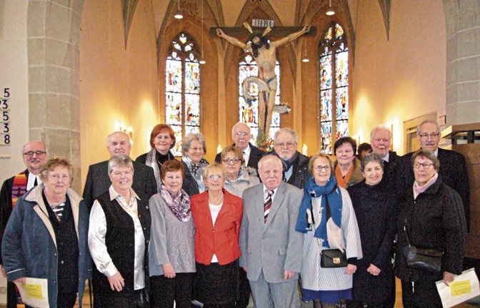 Diamantene Konfirmation in der Illinger Cyriakus-Kirche.  Foto: p