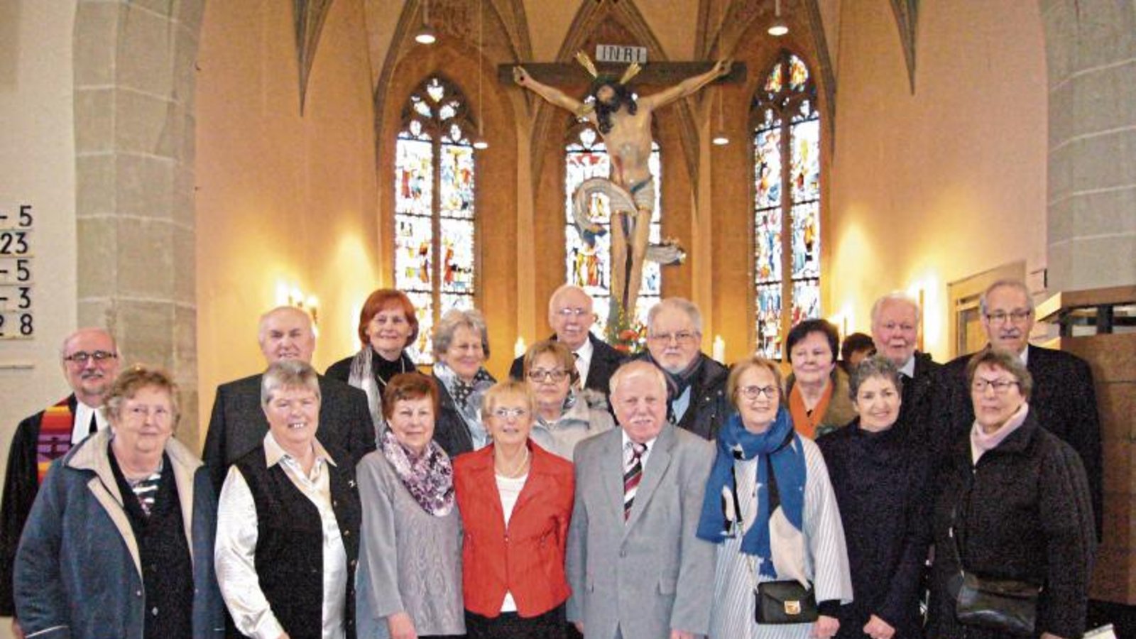 Diamantene Konfirmation in der Illinger Cyriakus-Kirche. Foto: p Diamantene Konfirmation in der Illinger Cyriakus-Kirche. Foto: p