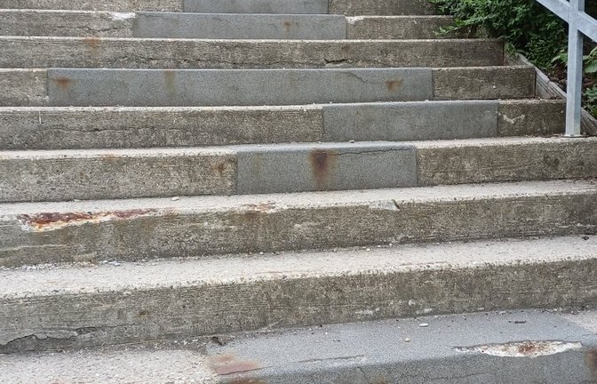 Die Treppe löste sich auf.  <span class='image-autor'>Fotos: Rücker</span>