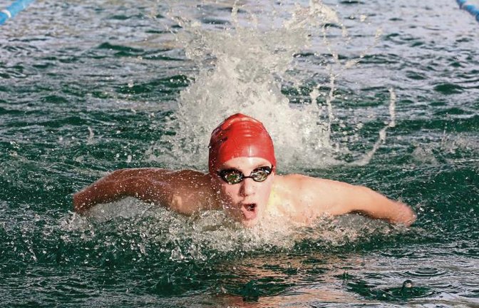 Julian Kemmler schwamm die 50 Meter Schmetterling in 34,25 Sekunden. Foto: Archiv/Küppers