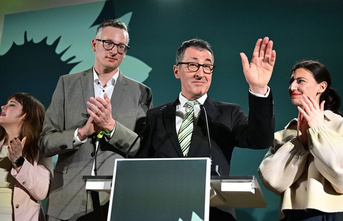 Cem Özdemir bei der Wahlparty der Grünen in der Stuttgarter Staatsgalerie.<span class='image-autor'>Foto: Bernd Weißbrod/dpa</span>