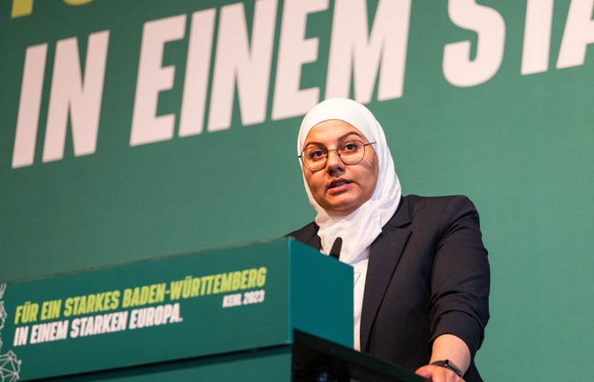 Aya Krkoutli war 2021 bis 2023 Landessprecherin der Grünen Jugend.<span class='image-autor'>Foto: dpa/Philipp von Ditfurth</span>