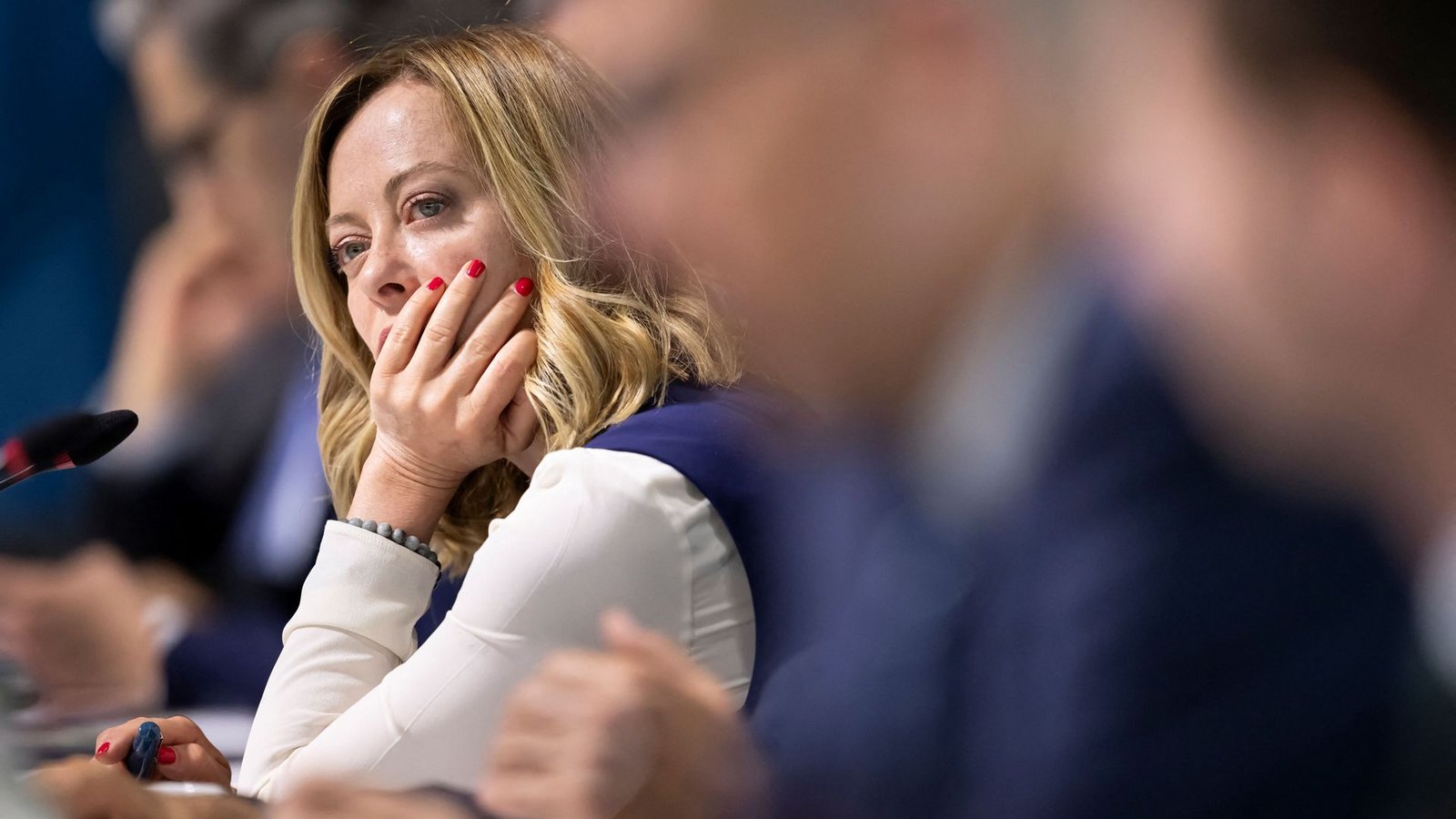 Die italienische Regierungschefin Giorgia Meloni ist eine der Gewinnerinnen der Europawahl. Doch in Brüssel wird sie unsanft ausgebremst.Foto: AFP/ALESSANDRO DELLA VALLE
