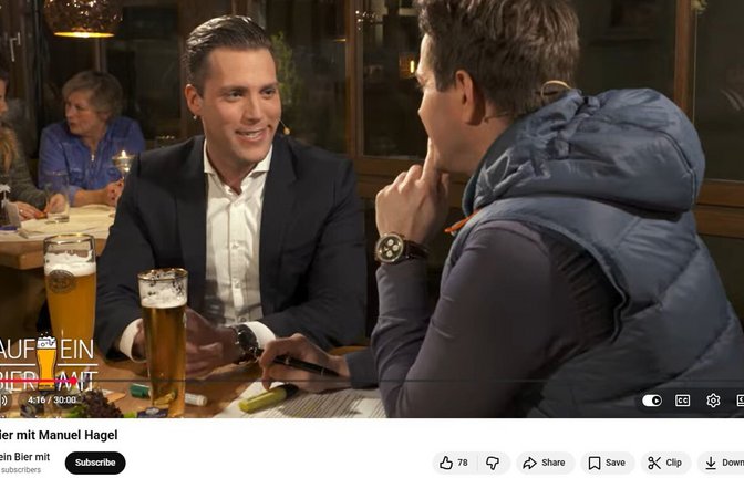 Ein im März 2018 veröffentlichtes Videointerview mit Manuel Hagel wird gerade heiß diskutiert.<span class='image-autor'>Foto: Plavec (Regio TV bei Youtube)</span>