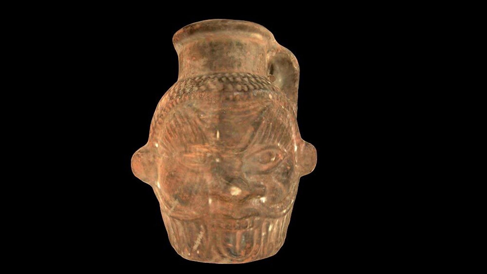 Tongefäße wie dieses mit der Fratze des Schutzgottes Bes waren im alten Ägypten weit verbreitet. Wozu sie dienten, zeigen Analysen von Rückständen.Foto: © University of South Florida/Institute for Digital Exploration (IDEx)
