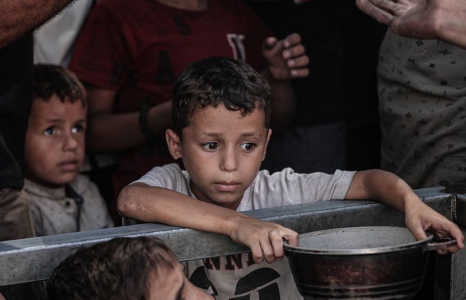 Kinder in Gaza sind am härtesten von der Hungersnot betroffen (Archivfoto).<span class='image-autor'>Foto: IMAGO/Anadolu Agency</span>