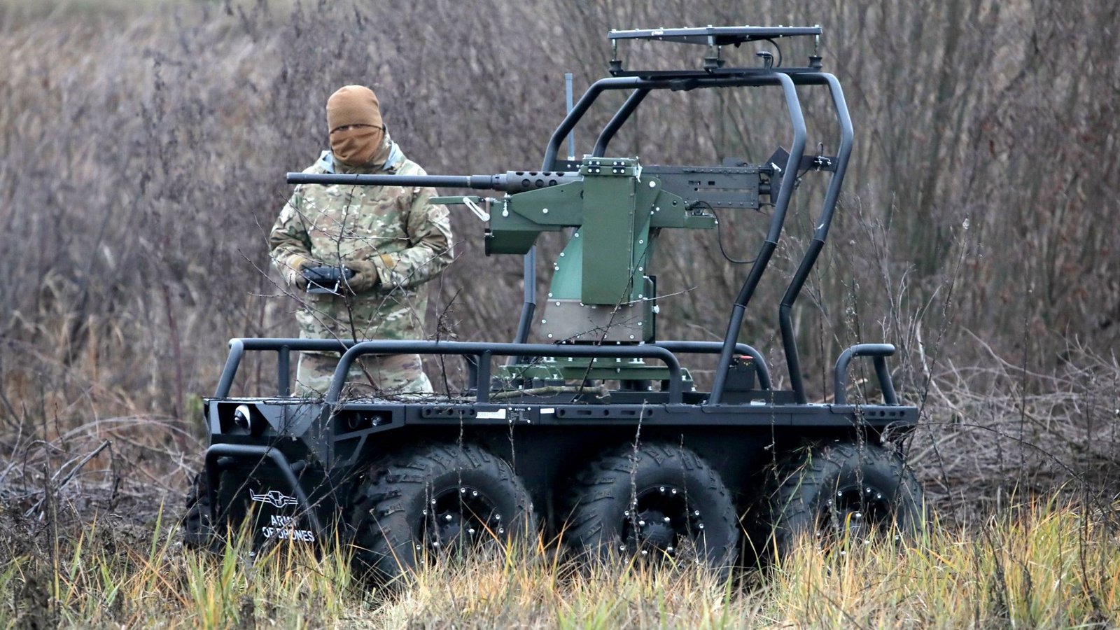 Die Zukunft ist bereits Gegenwart: Die ukrainische Armee ist aufgrund des Krieges gegen Russlands mit führend bei der Entwicklung und dem Einsatz von Kampf-Robotern.Foto: Imago/Ukrinform Die Zukunft ist bereits Gegenwart: Die ukrainische Armee ist aufgrund des Krieges gegen Russlands mit führend bei der Entwicklung und dem Einsatz von Kampf-Robotern.Foto: Imago/Ukrinform