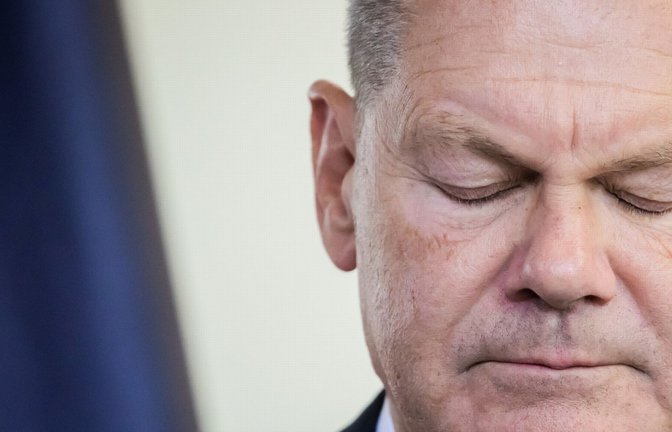Sozialdemokrat Olaf Scholz: „Schließen Sie für einen Moment die Augen, Herr Bundeskanzler!“<span class='image-autor'>Foto: dpa/Christoph Soeder</span>
