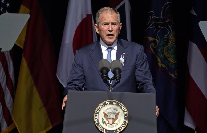 Nach den Terroranschlägen vom 11. September 2001 wenige Monate nach Bushs Amtsantritt hatten die USA einen „Krieg gegen den Terror“ begonnen.<span class='image-autor'>Foto: dpa/Gene J. Puskar</span>
