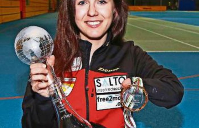 Viele Trophäen: Andrea Rothfuss gewann unter anderem acht Medaillen bei vier Paralympics-Teilnahmen. Foto: Baumann