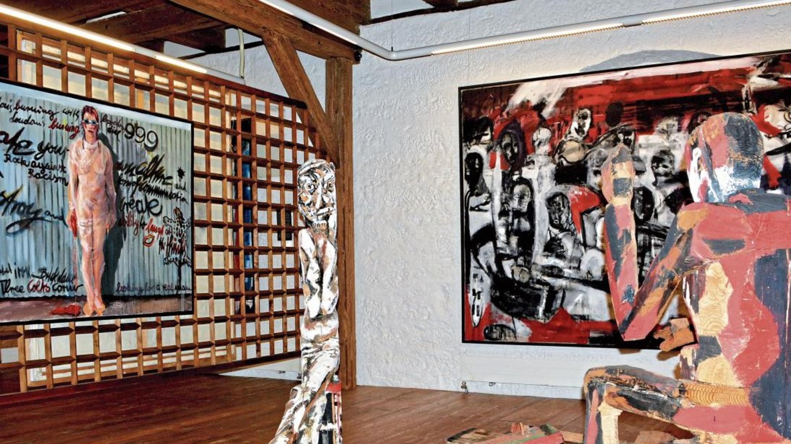 80 Werke der Malerei und 25 Skulpturen von 21 Künstlern in der Sammlung Heinrich in Maulbronn. Fotos: Stahlfeld
