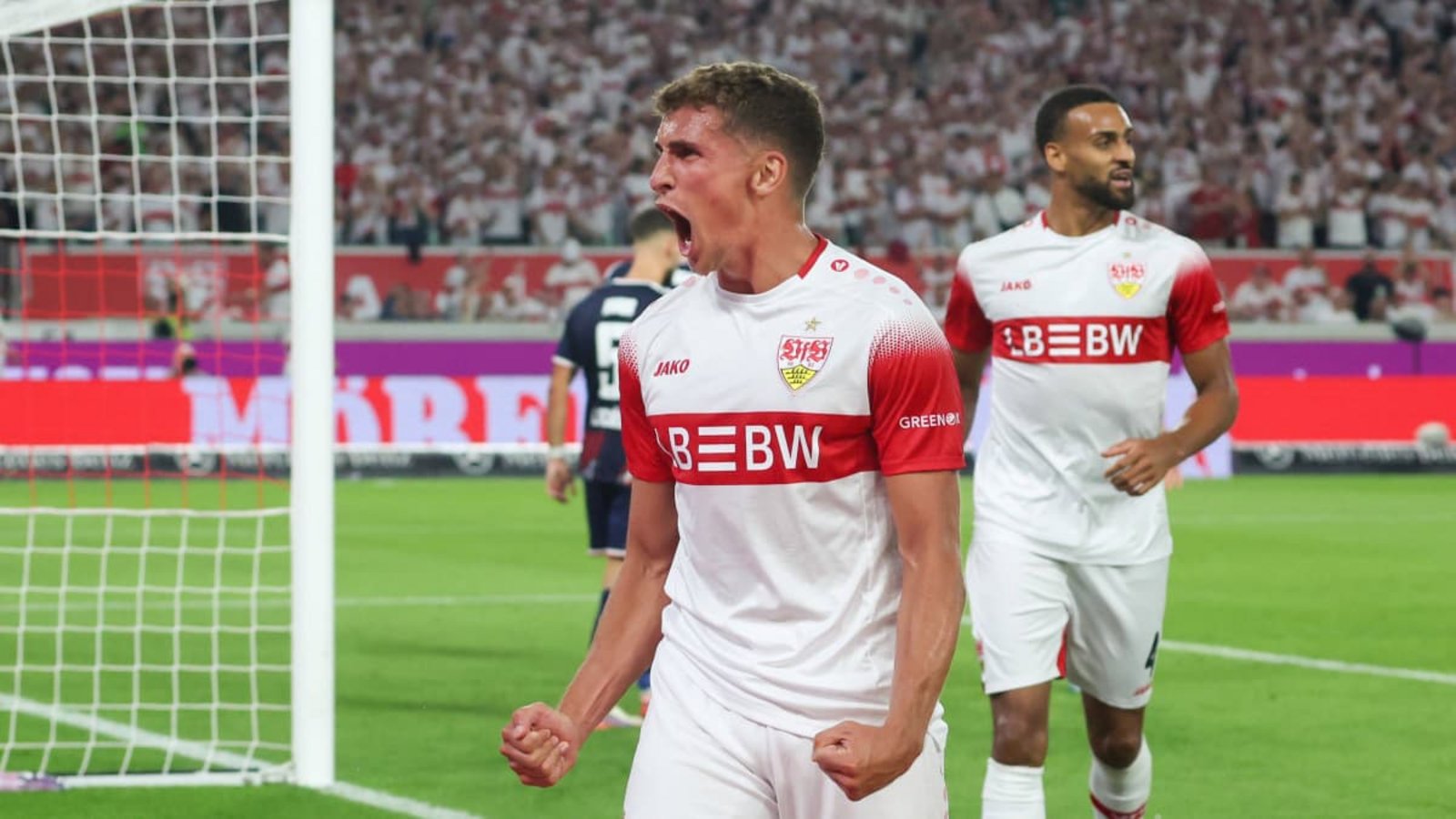 Im ersten Heimspiel für den VfB beweist Grischa Prömel gleich seinen Torriecher – und trifft zum zwischenzeitlichen 2:0.Baumann/Julia Rahn Im ersten Heimspiel für den VfB beweist Grischa Prömel gleich seinen Torriecher – und trifft zum zwischenzeitlichen 2:0.Baumann/Julia Rahn