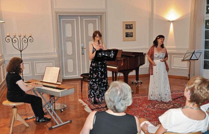 Weiß-Schaal, Bilger und Horn (von links) beim heiteren Kammerkonzert.  Foto: p