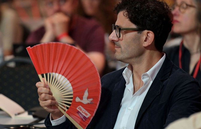 Linken-Chef Luigi Pantisano: Wir ihm der neue Job schon zu heiß?<span class='image-autor'>Foto: Michael Bahlo/dpa</span>