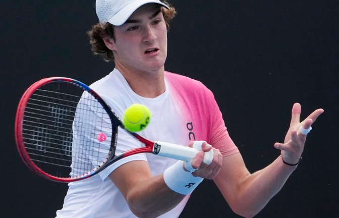 Joao Fonseca gilt als kommender Top-Ten-Spieler im Tennis - mindestens. (Archivbild)<span class='image-autor'>Foto: Asanka Brendon Ratnayake/AP/dpa</span>