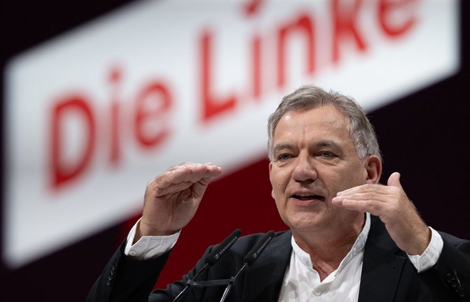 Jan van Aken ist neuer Parteivorsitzender der Linken.<span class='image-autor'>Foto: dpa/Hendrik Schmidt</span>