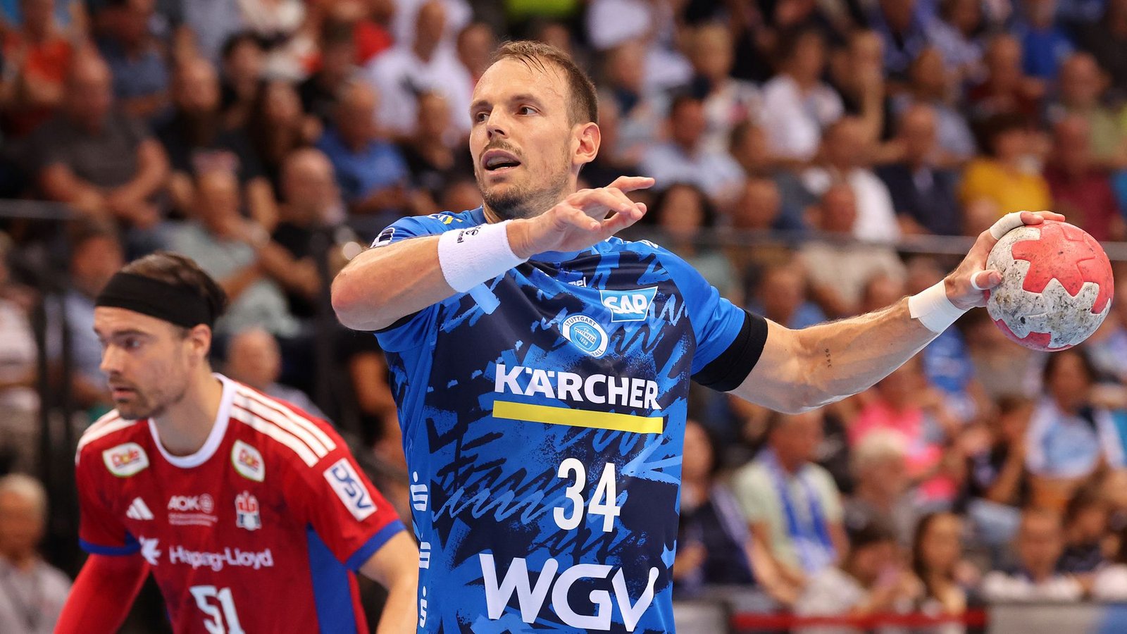 Kai Häfner übernimmt beim TVB Stuttgart neuerdings auch die Verantwortung bei den Siebenmetern.Foto: Pressefoto Baumann/Alexander Keppler