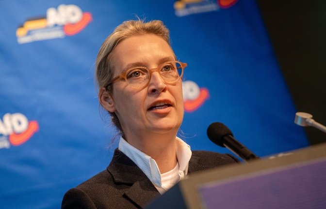 Alice Weidel kritisierte das Urteil des OVG Münster. (Archivbild)<span class='image-autor'>Foto: Christoph Schmidt/dpa/Christoph Schmidt</span>