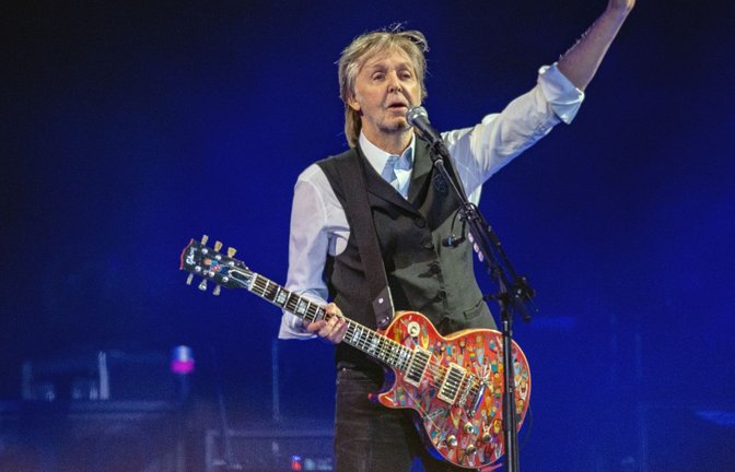 Paul McCartney war in der letzten "Late Night" mit Stephen Colbert zu Gast. (Archivfoto)<span class='image-autor'>Foto: Joel C Ryan/Invision via AP/dpa</span>