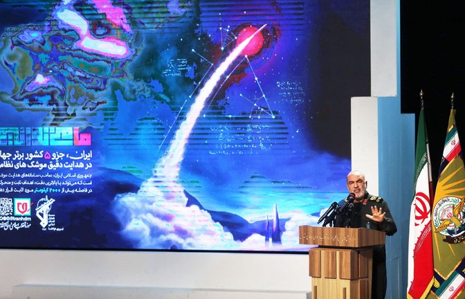 Hossein Salami, Chef der iranischen Revolutionsgarde<span class='image-autor'>Foto: AFP/Atta Kenare</span>