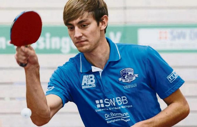 Mario Dierolf musste mit dem TTC Bietigheim-Bissingen im dritten Saisonspiel der Regionalliga Südwest die dritte Niederlage hinnehmen. Foto: Baumann