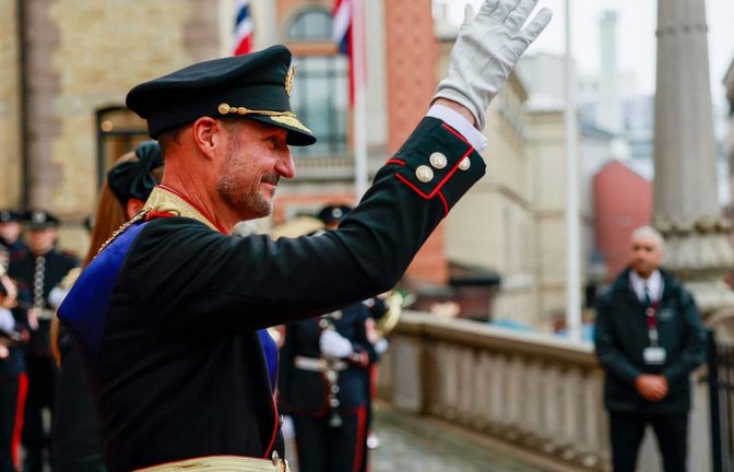 König Haakon VIII von Norwegen nach der offiziellen Eröffnung des Parlaments am 2. Oktober 2026.<span class='image-autor'>JONAS BEEN HENRIKSEN/afp</span>