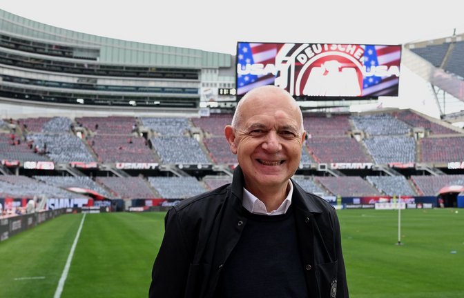 DFB-Chef Bernd Neuendorf glaubt auch nach dem Karl-Aus an die deutsche Mannschaft.<span class='image-autor'>Foto: Federico Gambarini/dpa</span>
