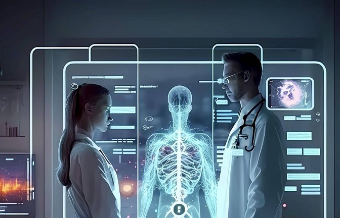 Damit KI-basierende Assistenzsysteme zum  Alltag in Kliniken und Arztpraxen gehören, müssen mehr Gesundheitsdaten digitalisiert werden.<span class='image-autor'>Foto: IMAGO/imagebroker/IMAGO/imageBROKER/Martin Moxter</span>